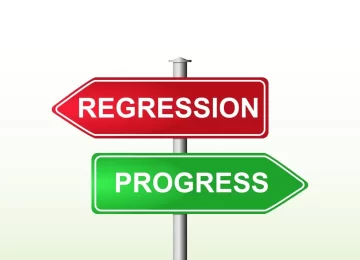 31516192_pointer-red-and-green-with-the-words-regression-and-progress