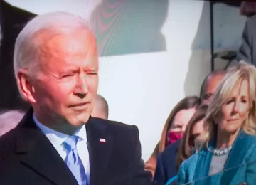 Washington DC USA President Joe Biden is sworn in as President of the USA on CNN